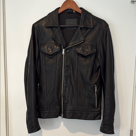 All Saints | Leather Moto Jacket - Picture 1 of 12